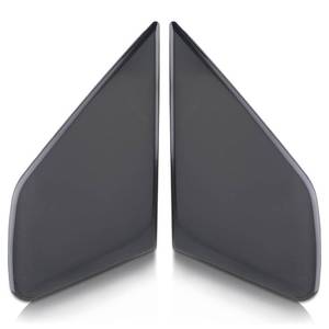 lot 968 image: AUTOKAY 2pcs Front Door Garnish Window Glass Plate Trim Cap Fits for Honda Fit 2009-2013 - Retail $29