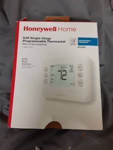 lot 20904 image: Honeywell Home X2P Programmable Thermostat with 5-2 Day Scheduling - Retail $35