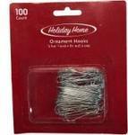 lot 24643 image: Holiday Home 100 Ct. Silver Ornament Hooks - 5 Packs