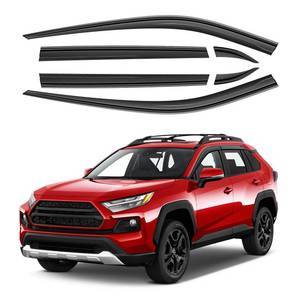 lot 24672 image: ACLONG Tape-On Rain Guards Fit for Toyota RAV4 2019 2020 2021 2022 2023 Tape-On Smoke Side Shatterproof Window Visor, Out-Channel Window Deflectors, 6-Pieces Set