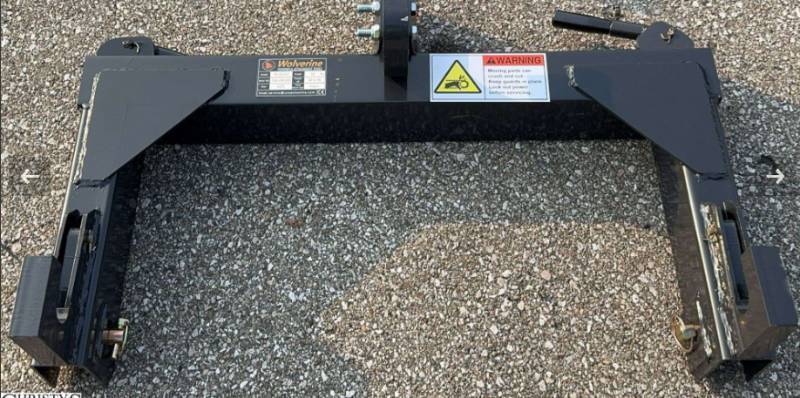lot 2145 image: Unused Wolverine Class 1 Tractors Quick Hitch  TR-26-01C