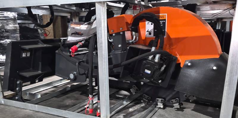 lot 2020 image: Unused Wolverine Skid Steer Stump Grinder w Controller  SG-13-08D