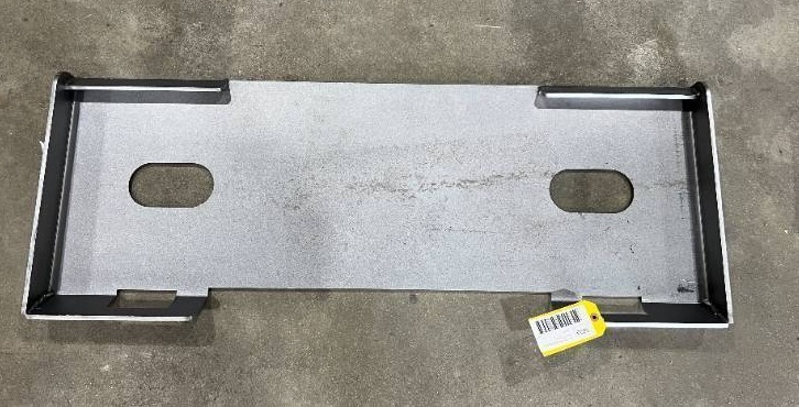 lot 8296 image: Unused Weld-On Skid Steer Mounting Plate CK-S10 - Standard SAE J2513 - Approximate Measurement 45-14 x 17-516 x 2-34 (115044070mm)