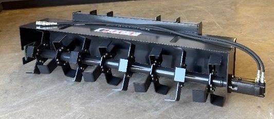 lot 4531 image: Unused 72 JCT Skid Steer Tiller - Powerful Direct Drive Motor and Bi-Directional Rotation