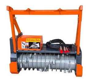 lot 1808 image: Unused Handy Skid Steer Drum Mulcher for Standard Flow Skid Steers 16-35gpm  HBDM50