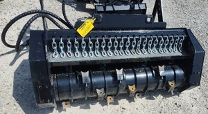 lot 5296 image: Unused SDLanch Mini Skid Steer Heavy-Duty Hydraulic Mulcher