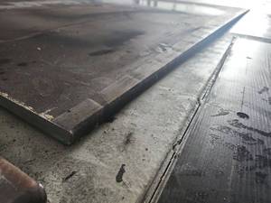 lot 8308 image: Steel Plate Size 5 FT x 10 FT Thickness 0.4in