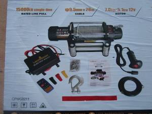 lot 3431 image: Unused LandHonor 15,000LB Electric Winch
