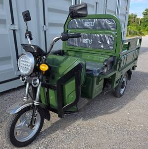 lot 5018 image: - IRET13 High-End Electric Tricycle 800W 60V20A - Dump Bed - Speed Regulating & Boosting Device to Ensure Strong Output Power - Very Powerful - LCD Panel - LED Headlights