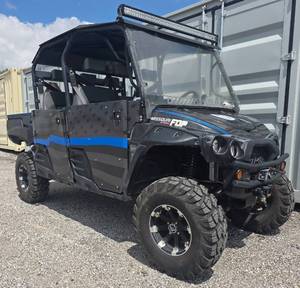 Low Mile Diesel Engine! 2014 Intimidator 1000cc Diesel 4x4 (XD4 Package) UTV w/ Only 456 Miles! Power Dumping Bed - Winch w/ Control - Dual Gun Rack - Front and Rear Tow Receiver Hitch -Bluetooth Speakers - LED Lights - Like New Tires!