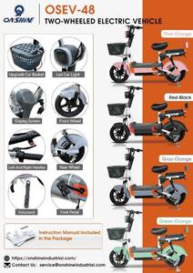 lot 7712 image: Onshine Two-Wheeled Electric Vehicle Pink-Orange  OSEV-48