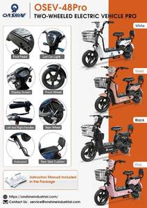 lot 7716 image: Onshine Two-Wheeled Electric Vehicle Pro - White  OSEV-48pro