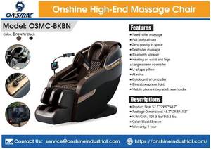 lot 7743 image: Onshine High-End Zero Gravity Full Body Massage Chair  OSMC-BKBN