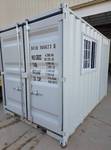 Unused 12ft Shipping Container with Office Door & Lock, Double Rear Doors, Window with Security Bars & Fork Pockets for Easy Transport - Weather, Rodent & Fireproof - Delivery Available