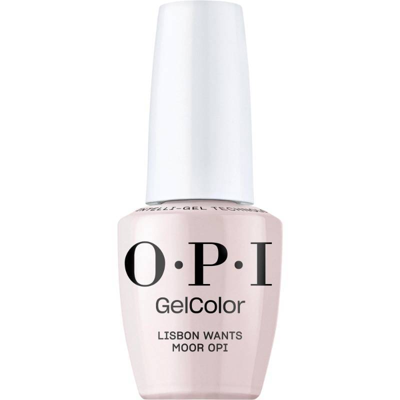 lot 37082 image: OPI GelColor Lisbon Wants Moor OPI  Opaque Soft Neutral Pink Cr�me LED Cure Gel Nail Polish  Salon-Quality Shine, Long-Lasting Wear  Vegan & HEMA Free  0.5 Fl Oz - Retail $24