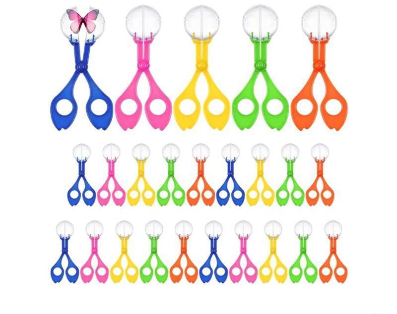 lot 57255 image: 24 Pcs Handy Scoopers Tongs Tweezers Scissors Multifunctional Exploration Outdoor Tools Nature Fine Motor Sensory Table Toys - Retail $15