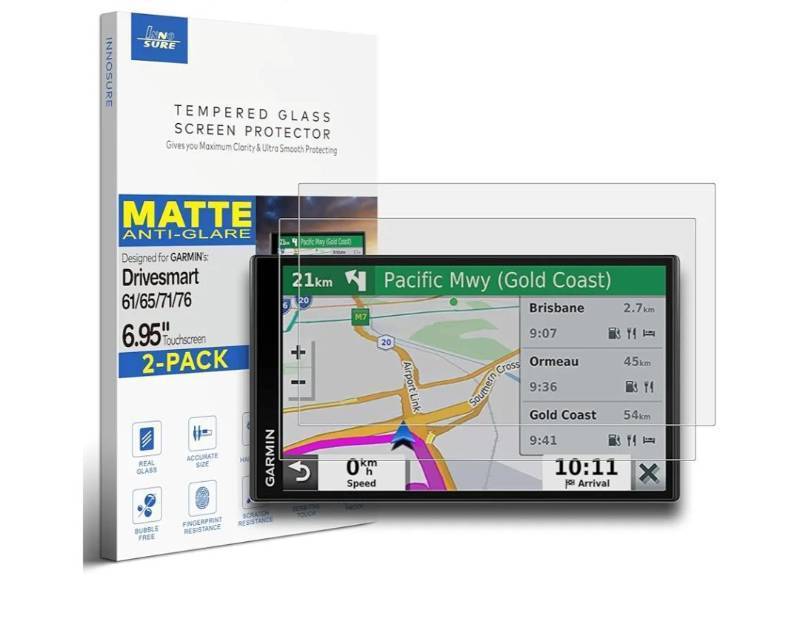 lot 57326 image: 1-PACK Tempered Glass Screen Protector for Garmin Drive Smart 61 65 71 76 6.957 Touchscreen Anti ScratchGlare (Matte) - Retail $7