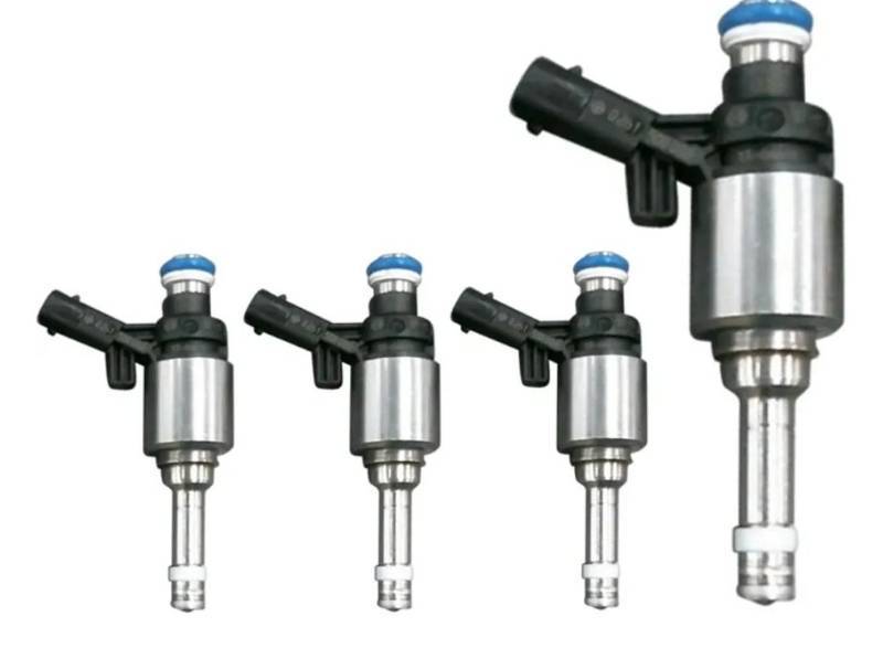 lot 57425 image: 4PCS Fuel Injectors for VW Jetta Passat for Tiguan CC GTI Golf for Audi A3 A4 A6 Q5 Quattro 2.0L FJ1057 06H906036P 06H906036G 06J906036G - Retail $45
