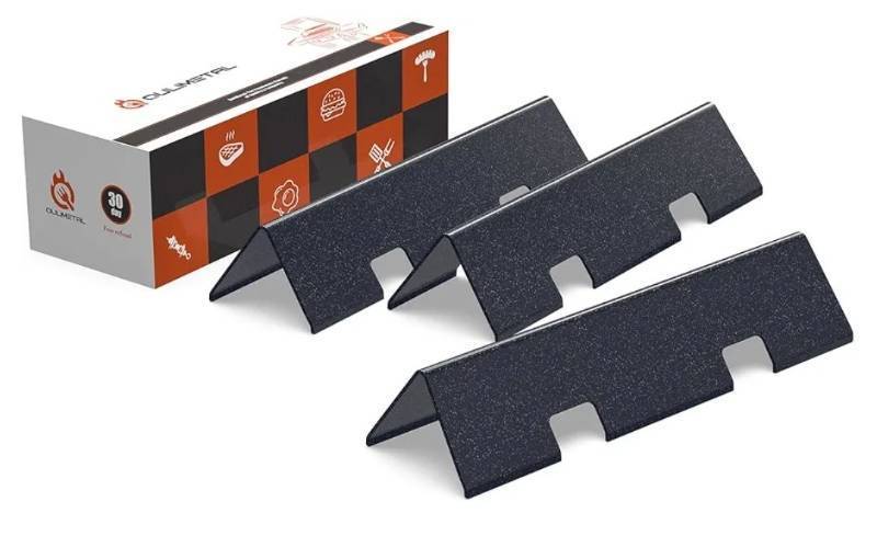 lot 57509 image: 15.3 Flavorizer Bars for Weber Spirit e210, Grill Parts for Weber Spirit 200, GS4 Spirit II E-210 Grills with Front Control, 16GA Porcelain Steel Spirit e210 Replacement Parts for Weber 7635 67045 - Retail $32