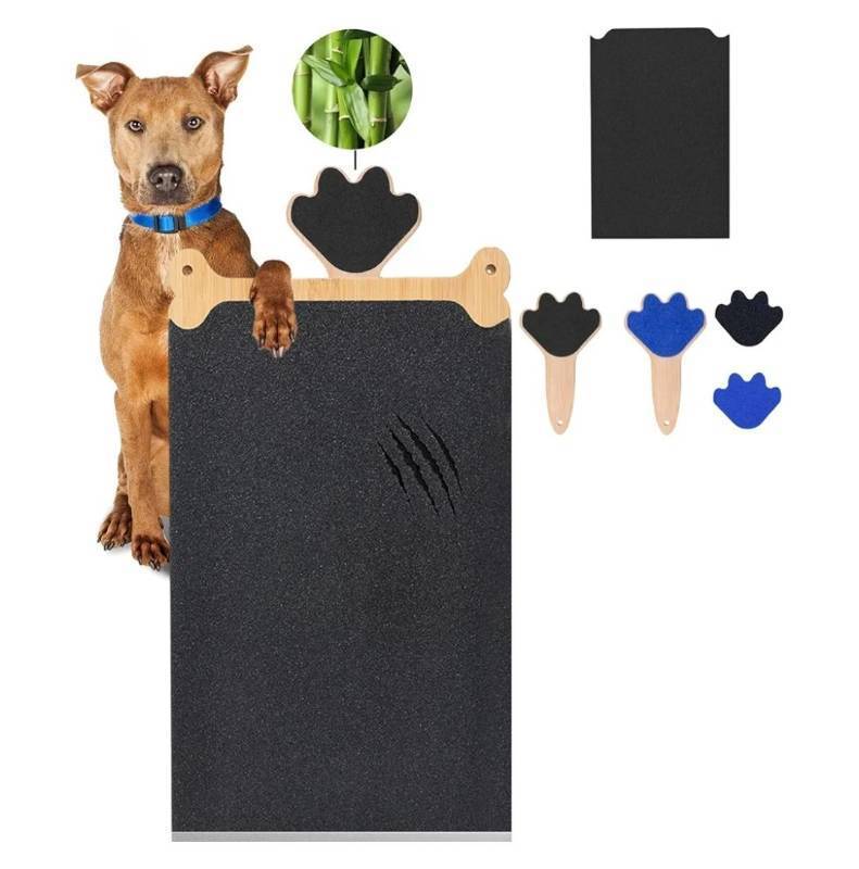 lot 57206 image: Dog Scratch Board Large Scratching Pad Multi-Functional Trimming Tool Alternative to Dog Nail Clippers and Pet Grinders Pet Nails Care for Dogs&Cats, Interactive Grooming Tool - Retail $25