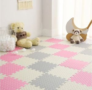 lot 57762 image: Foam Play Mat for Baby, 0.4 Inch Thick Foam Interlocking Floor Mats, Soft Non-Toxic Baby Playmat, Solid Colored Puzzle Play Mat Kids Floor Mats for Toddler, 16 Tiles(WhiteLight GrayPink - Retail $34