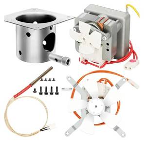 lot 57771 image: Auger Motor, Grill Induction Fan Kit,Fire Burn Pot and Hot Rod Ignitor, Traeger Parts Replacement Traeger Grill Parts for Pit Boss Grill Parts and Auger Motor for Traeger Grill, Traeger Fan Ignitor Kit - Retail $52