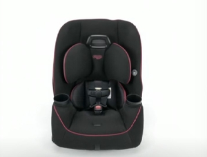 lot 2129 image: Cosco Kids Easy Elite Slim All-in-One Convertible Car Seat, Framboise