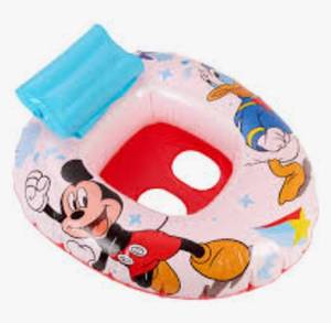 lot 2132 image: Disney Junior Mickey Baby Watercraft Inflatable Pool Float, 27 x 22.5 in