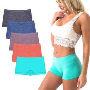 lot 2242 image: DEEP TOUCH Womens Boyshort Underwear Seamless Panties Stretch Boxer Panty Breathable No Show Boxer Briefs 5 Pack XXL