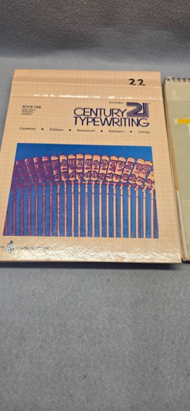 lot 426 image: Century 21 Typewriting Course Materials Book One