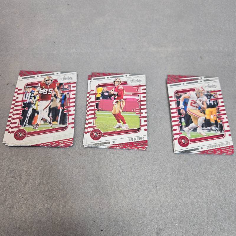 lot 322 image: 2024 Absolute Football San Francisco 49ers Team Set 15 Cards