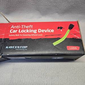 lot 450 image: KAYCENTOP Anti-Theft Car Steering Wheel Lock with Keys