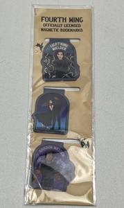 lot 136 image: Fourth Wing Officially Licensed Magnetic Bookmarks Set