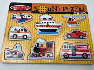 lot 137 image: Melissa & Doug Vehicles Sound Puzzle