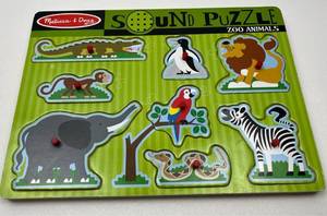 lot 146 image: Melissa & Doug Zoo Animals Sound Puzzle