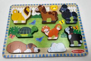 lot 148 image: Melissa & Doug Pets Chunky Wooden Puzzle