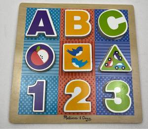 lot 159 image: Melissa & Doug ABC 123 Learning Puzzle