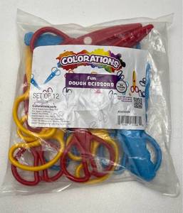 lot 182 image: Colorations Fun Dough Scissors Set of 12