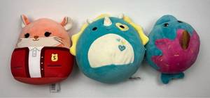 lot 195 image: Plush Toy Set of 3 Characters