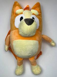 lot 204 image: Bluey Bingo Character Plush Backpack with Adjustable Straps
