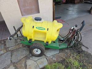 lot 19 image: Schaben Tow-Behind Lawn Sprayer with High Flo Gold Series Pump