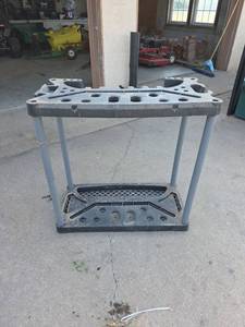 lot 23 image: Plastic Tool and Long Handle Storage Rack