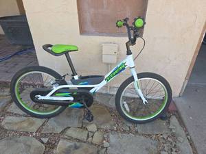 lot 42 image: Trek Jet 20 Big Kids BMX-Style Bike White Green