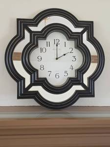 lot 119 image: Bristol Time London Quatrefoil Mirrored Wall Clock