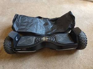 lot 128 image: Hyper GoGo Off-Road Hoverboard with Carry Bag (No Charger but Does Power on)