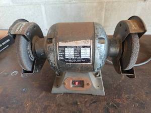 lot 129 image: Industrial Rated 6-Inch Bench Grinder Model BG-6A