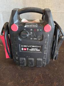 lot 147 image: Cen-Tech 3-in-1 Portable Power Pack Jump Starter (Powers on)