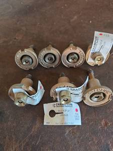 lot 163 image: Champion Irrigation IP8F Brass Pop-Up Sprinkler Heads Full Circle Spray - Set of 7