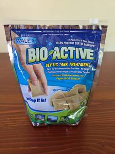 lot 191 image: Walex Bio-Active Septic Tank Treatment 12 Dissolvable Packets (unopened)