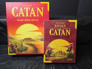 lot 200 image: Catan Board Game and Rivals for Catan Card Game Set